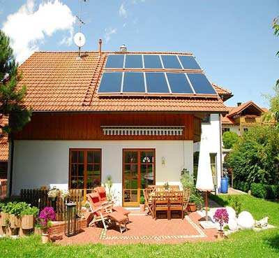 Solaranlage-Hausdach